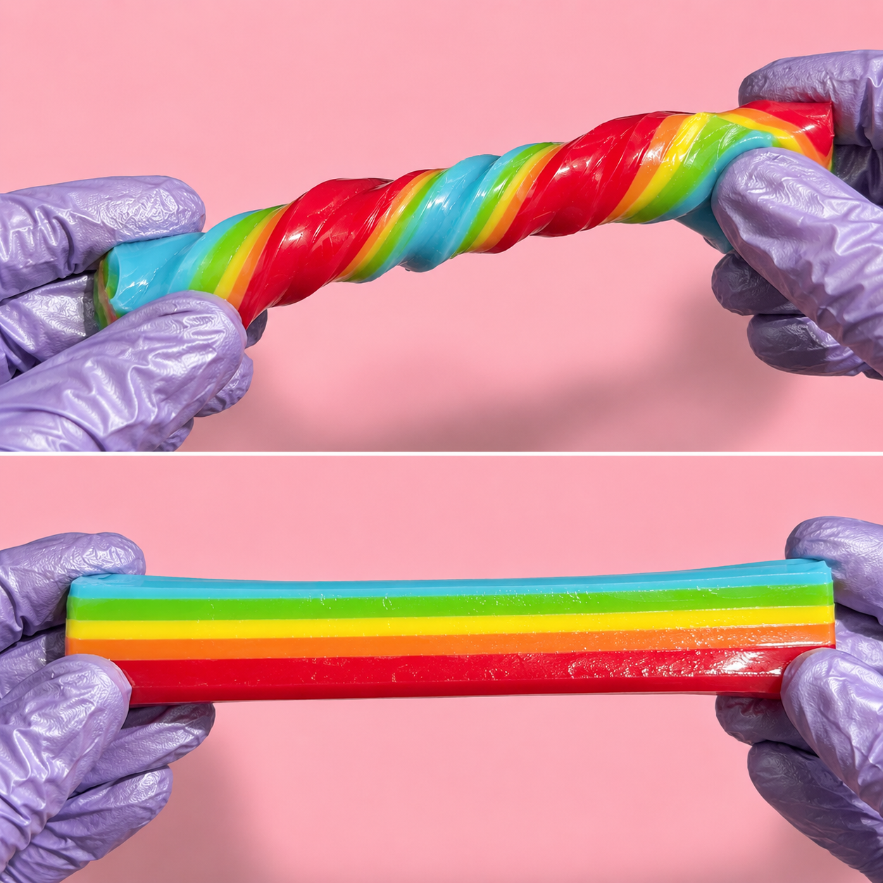 🌈 Rainbow Sticky Jelly Squishy ✨