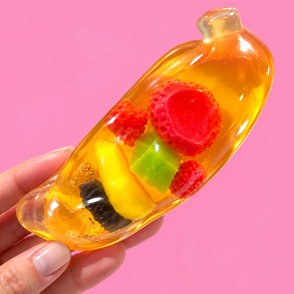 🍓 Fruit Jelly Banana squishy 🍌