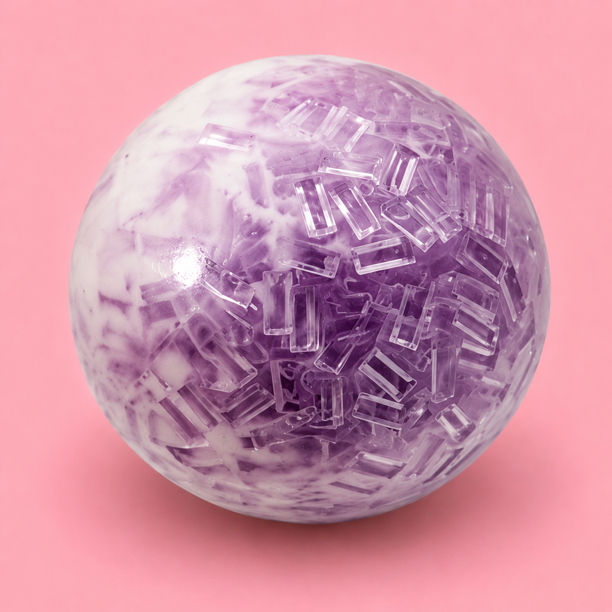 Crystal Ice Bead Squishy🩵💜