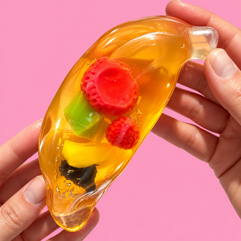 🍓 Fruit Jelly Banana squishy 🍌