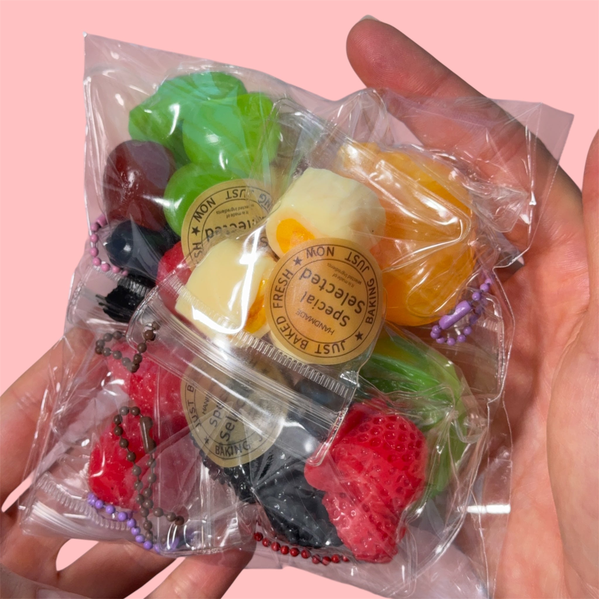 Mini Fruit Squishy Set