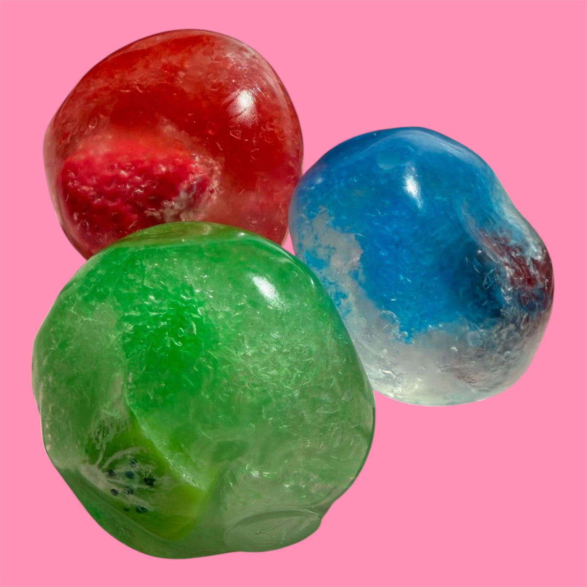 Crystal Fruit Ice Squishy 🍓🥝🫐 ASMR