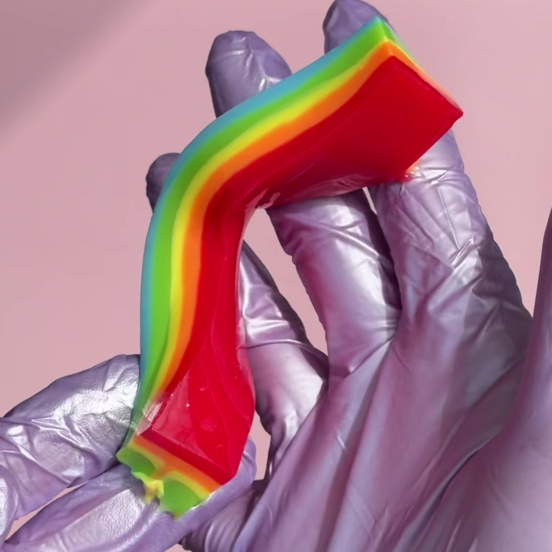 🌈 Rainbow Sticky Jelly Squishy ✨